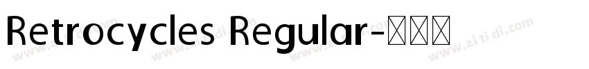 Retrocycles Regular字体转换